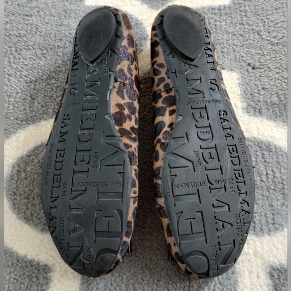 Sam Edelman "Caper" Jeweled Animal Print Ballet Flats - Picture 13 of 15